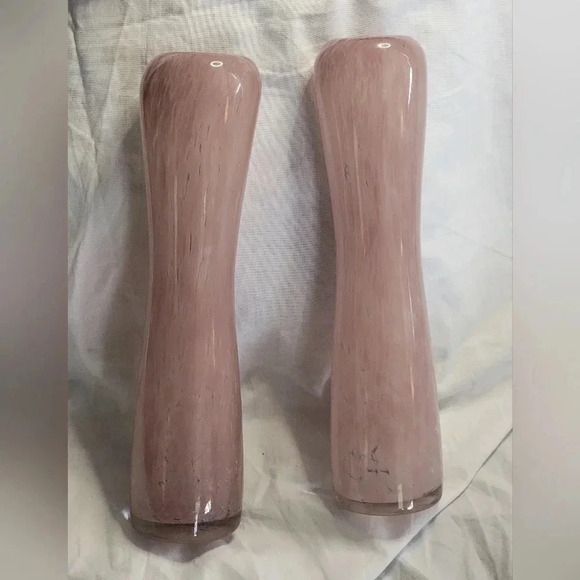 Beautiful Vintage pastel lavender bubble art glass vase!Unmarked! Price is for 1 - Picture 6 of 9